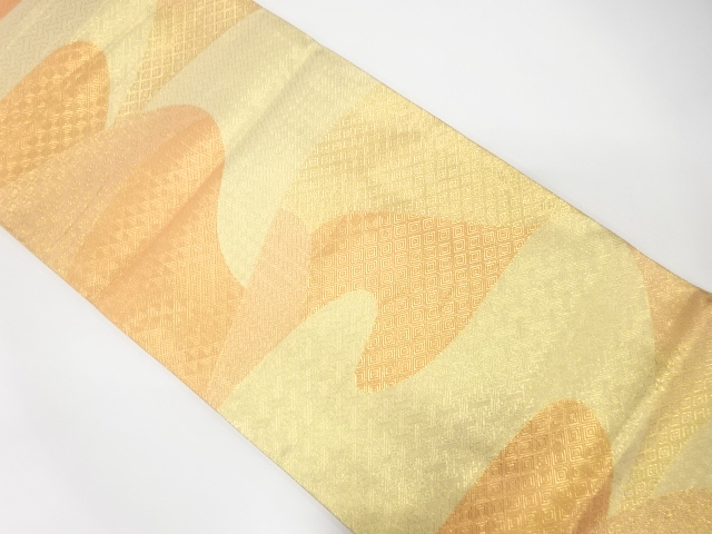 佐賀錦　霞に古典柄織り出し　袋帯